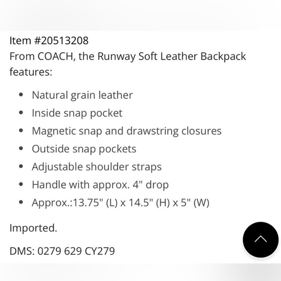 Coach Crosby Backpack Maple Large - Picture 15 of 15